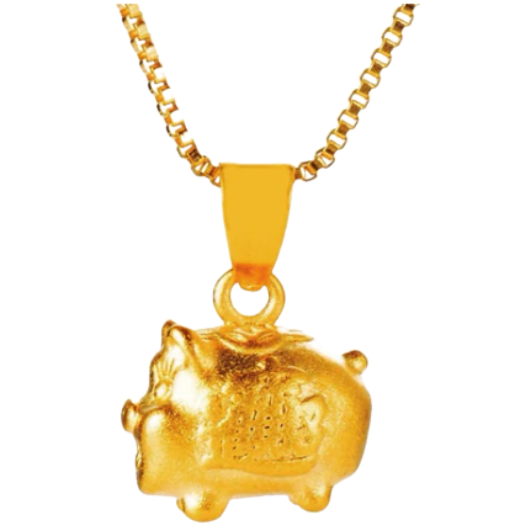 Feng Shui Lucky Pig Fortune Necklace