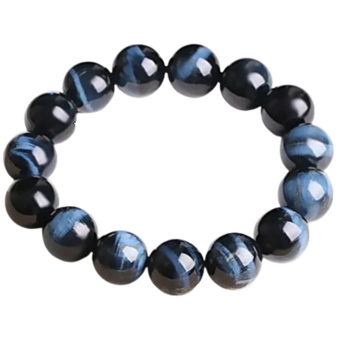 Blue-Tigers-Eye Protection & Wealth Bracelet