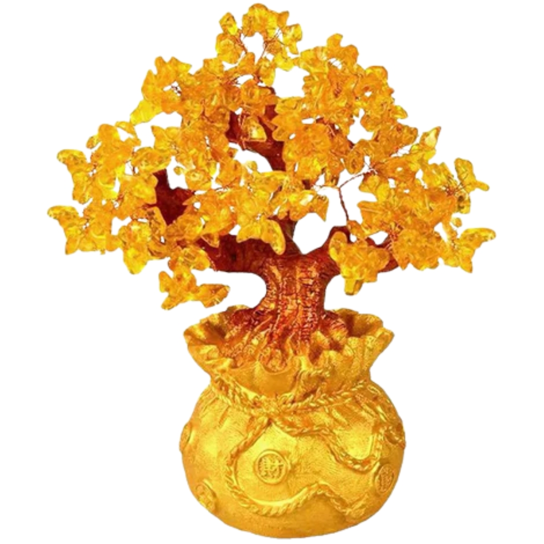 Feng Shui Citrine Money Tree Wealth Ornaments